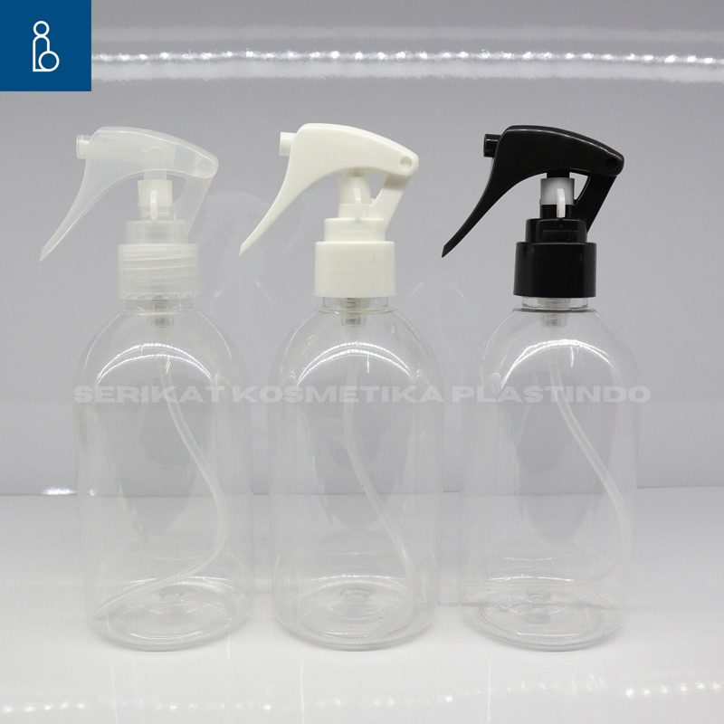 BOTOL SPRAY 250 ML OVAL / BOTOL TRIGGER SPRAY 250 ML OVAL CLEAR