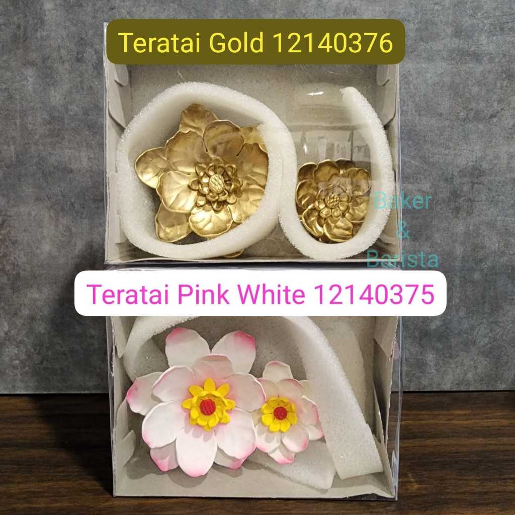 

Gumpaste Bunga Teratai Pink/ Gumpaste Bunga Teratai Gold Hiasan kue decoration Cake kue
