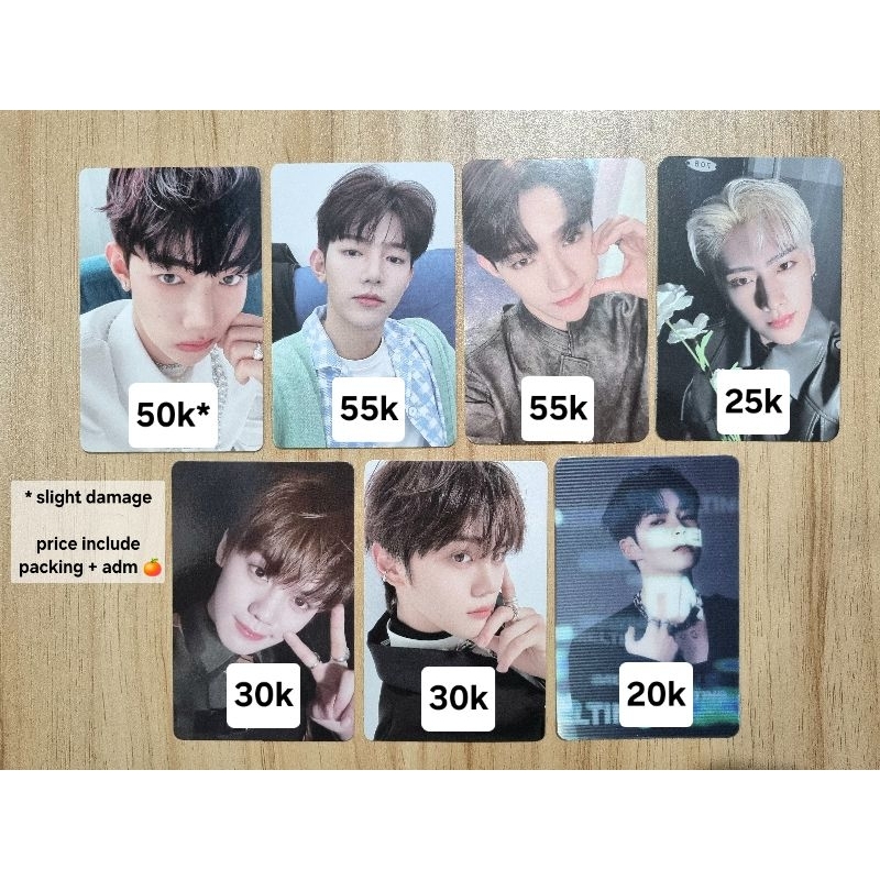 ZB1 Album pc photocard melting point yits | zhang hao | hanbin | ricky | gyuvin
