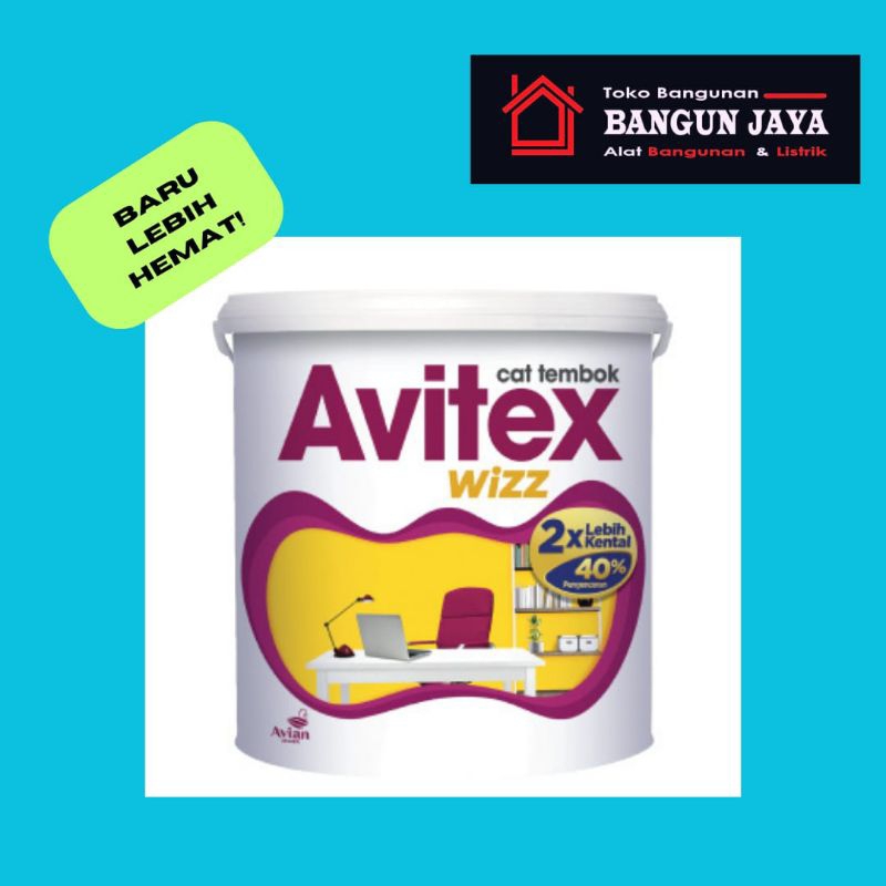 Cat Tembok Avitex Wizz 5kg / Avitex Terbaru / Avitex lebih ekonomis