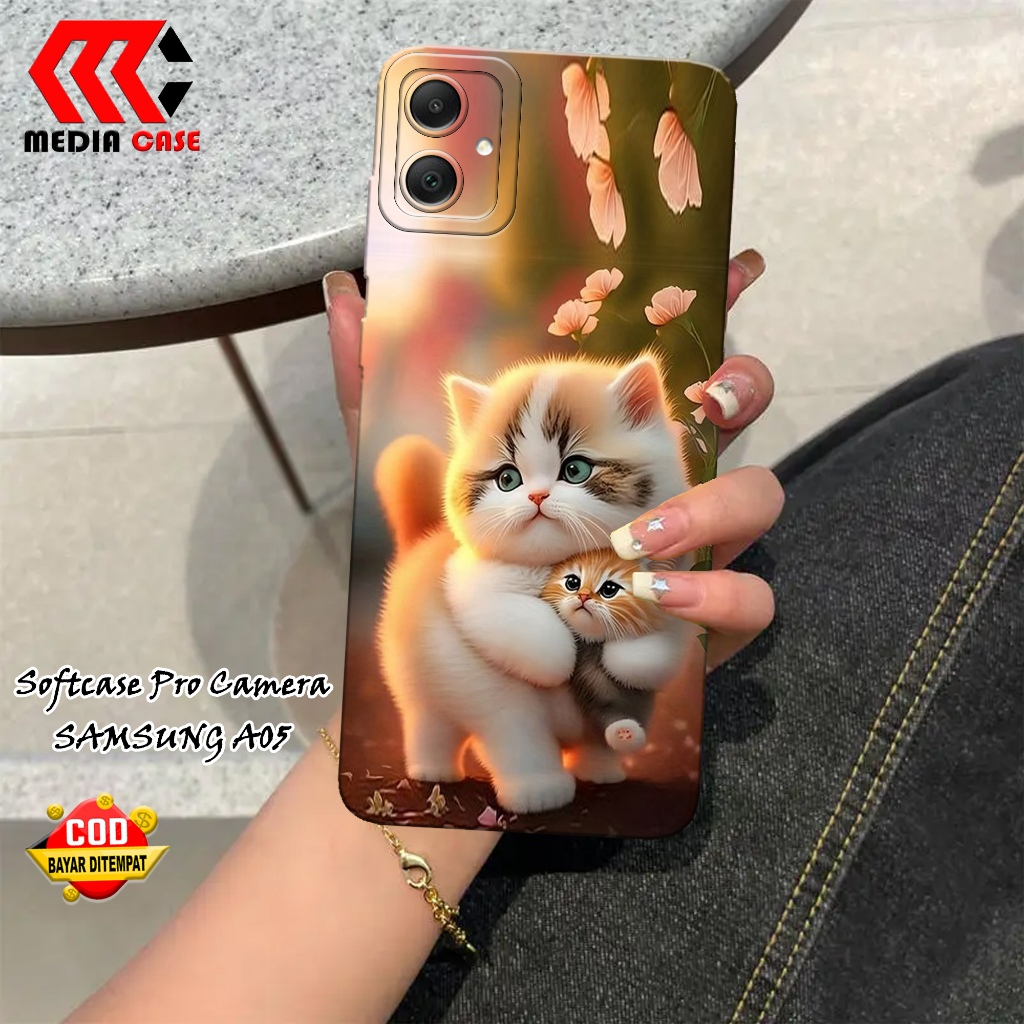 Case Samsung A05 Terbaru - Motif Kucing - Casing Samsung A05 - Softcase Samsung A05 - Kesing Hp - Si