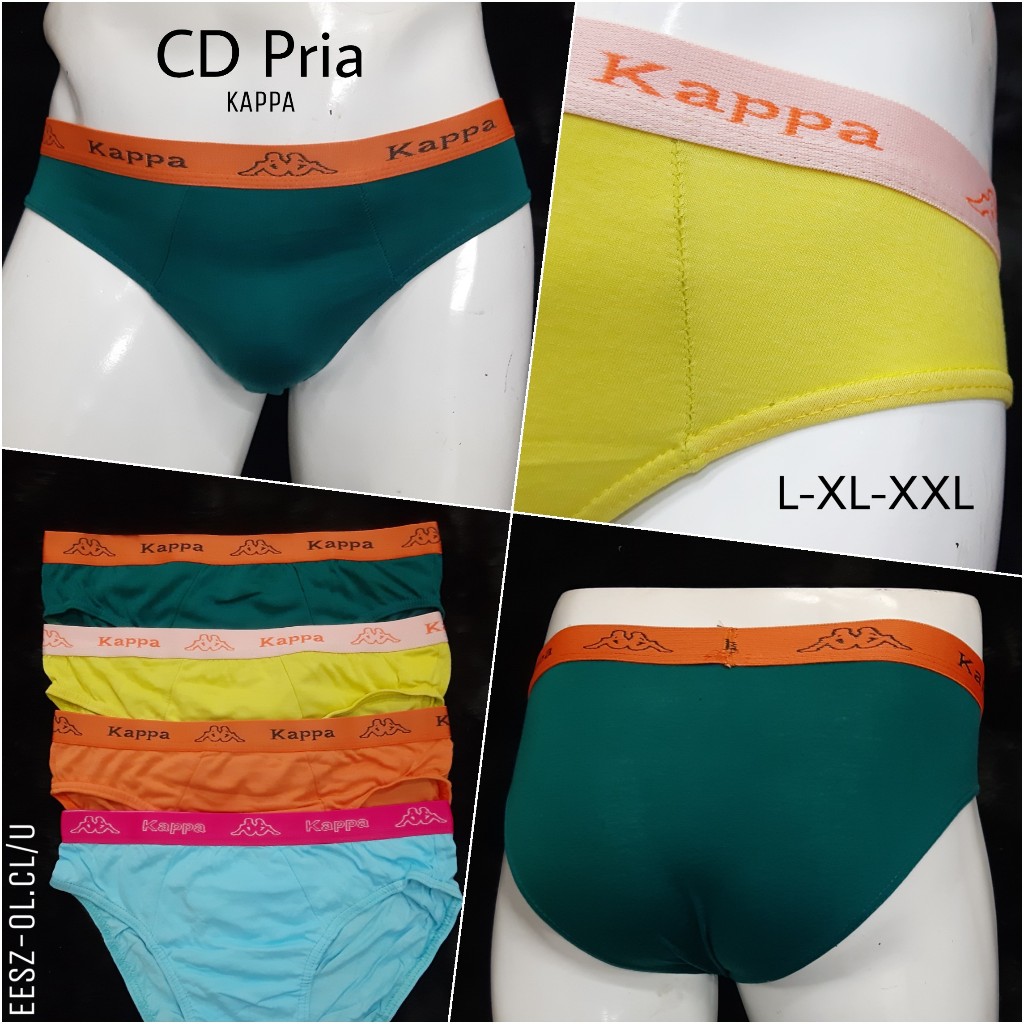 TB - Celana Dalam Sempak Pria L XL XXL CD Brief Cowok Katun Polos Underwear Import Murah Pakaian Dal