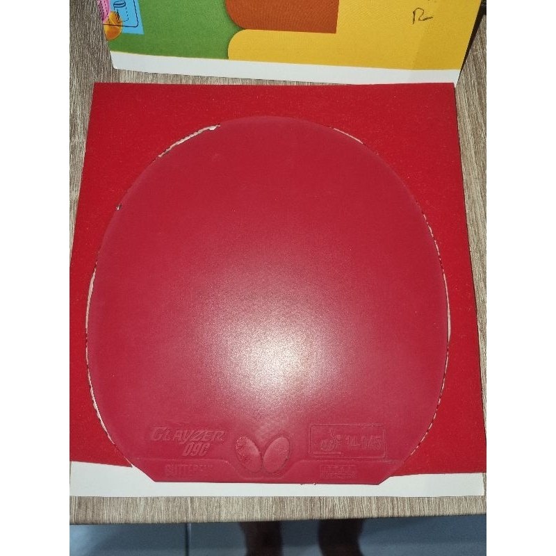 TERBARU karet pingpong tenis meja Butterfly Glayzer 09c Merah