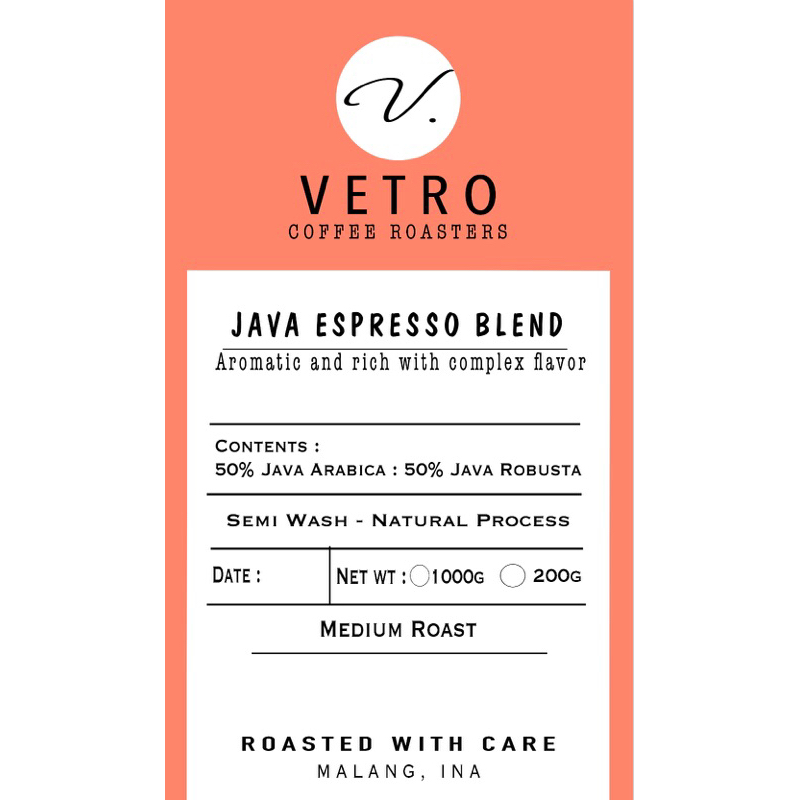 

KOPI JAVA ESPRESSO BLEND 50:50 250g | houseblend | BIJI / BUBUK