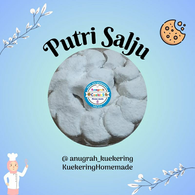 

Kue Kering Putri Salju KEMASAN TOPLES UKURAN 250 gr