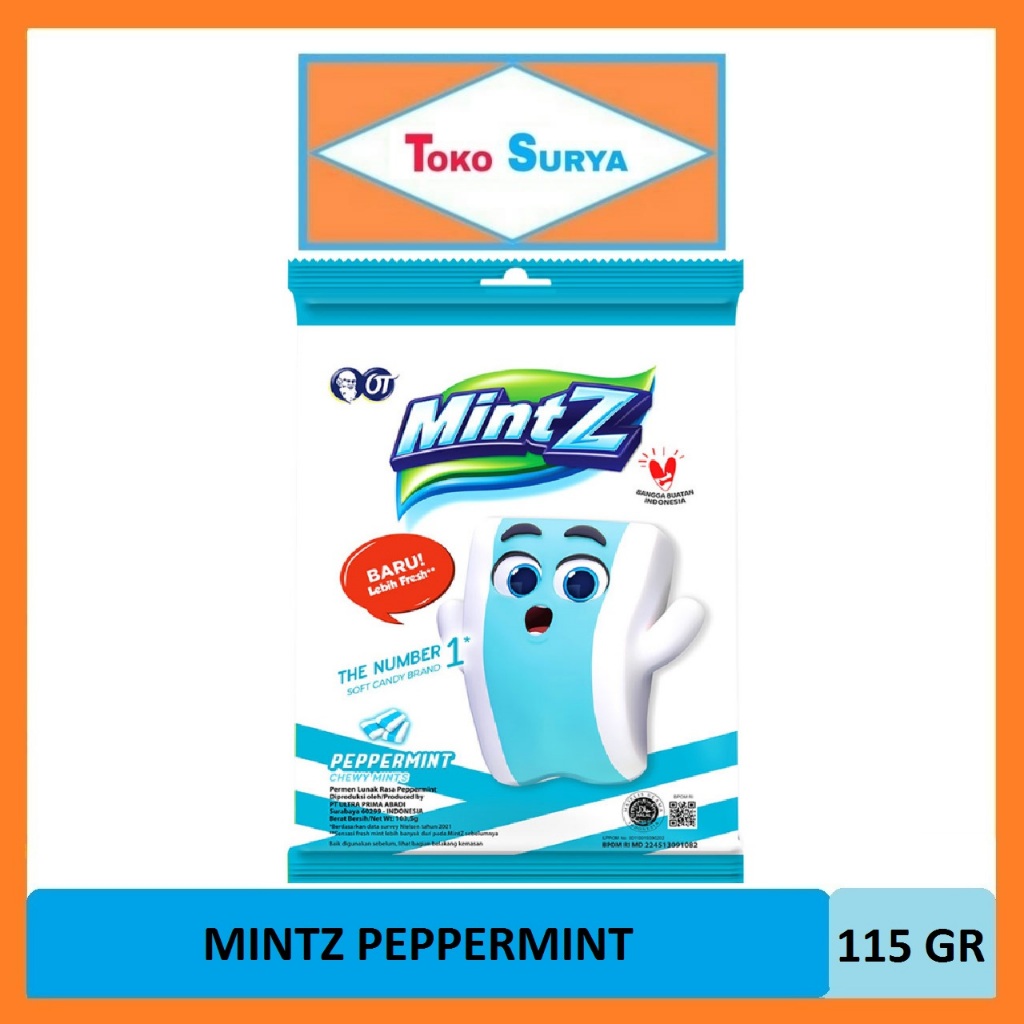 

Mintz Peppermint Chewy Mints Permen Lunak Rasa Peppermint 115 Gr