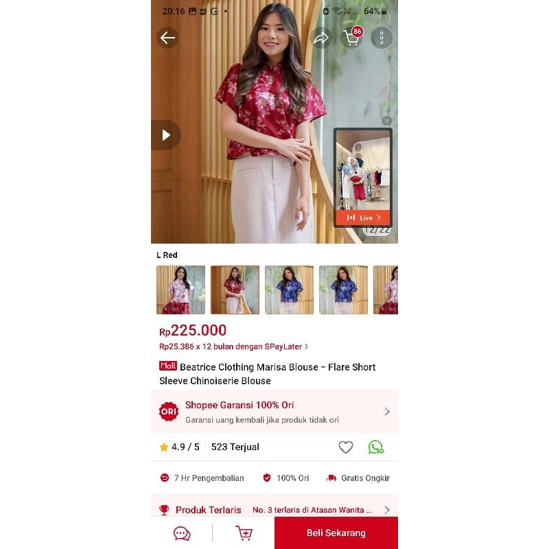 Beatrice clothing marissa blouse