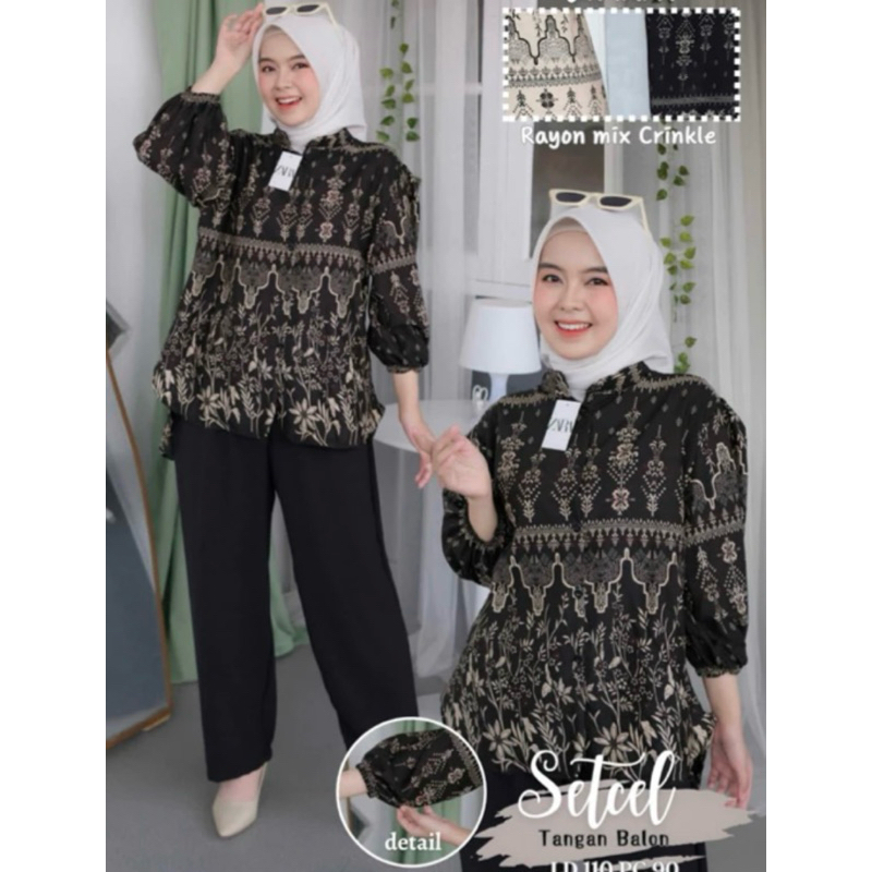 ETNIK SET RAYON MIX CRINKLE SALUR LD 120 ANDARA SET KIANDRA SET // ONE SET SALUR // SETCEL SALUR // 