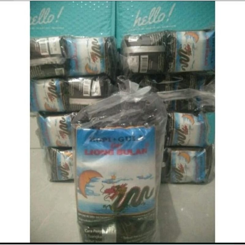 

kopi liong bulan +gula 1 pack isi 20 sachet.1 sachet isi 28 gr. asal kota bogor