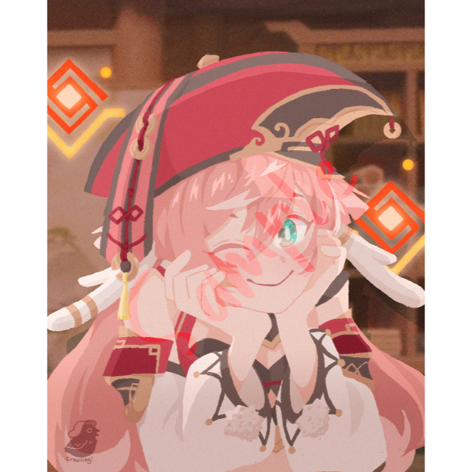 

Art Print Genshin Impact Yanfei Fanmade