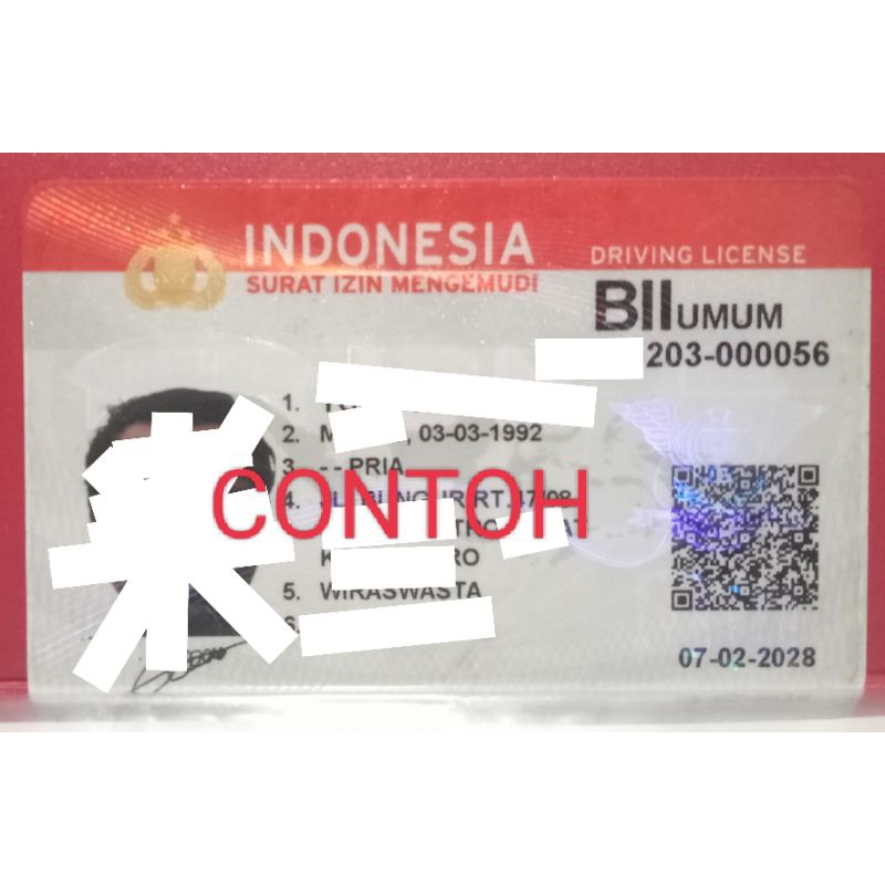 

Alat kerja (driving licence)