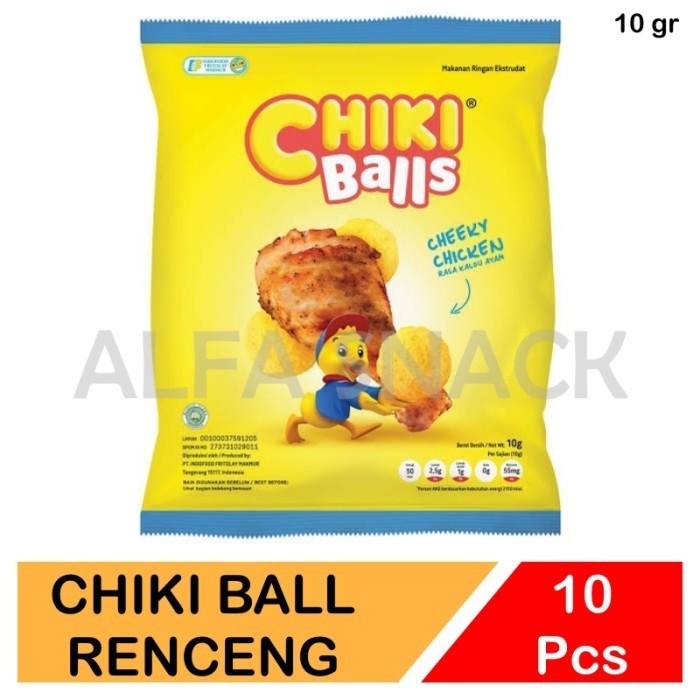 

Chiki Ball Renceng Aneka Rasa Isi 10 Pcs x 16 gram / Ayam - Keju - Cokelat