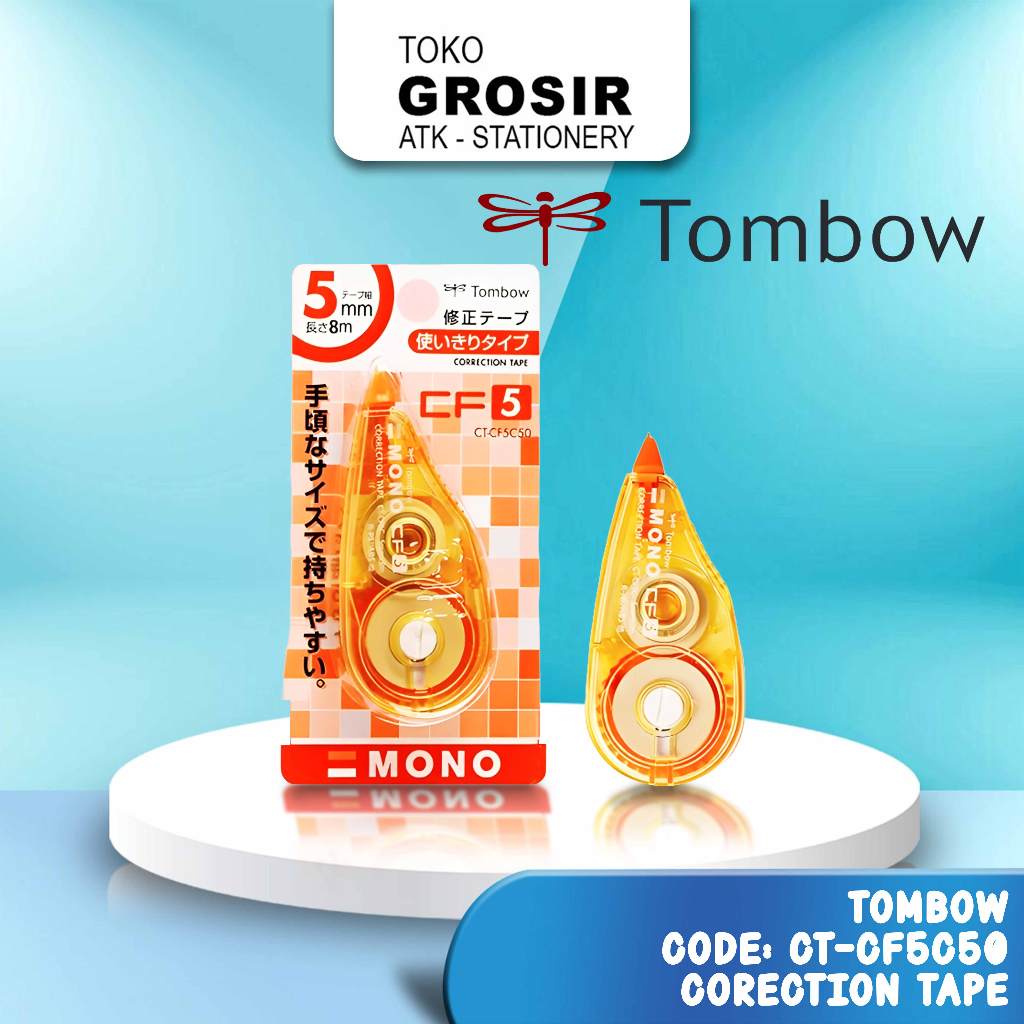 

CORRECTION TAPE TOMBOW MONO PITA KOREKSI 8m POLOS WARNA ORANGE CT-CF5C50