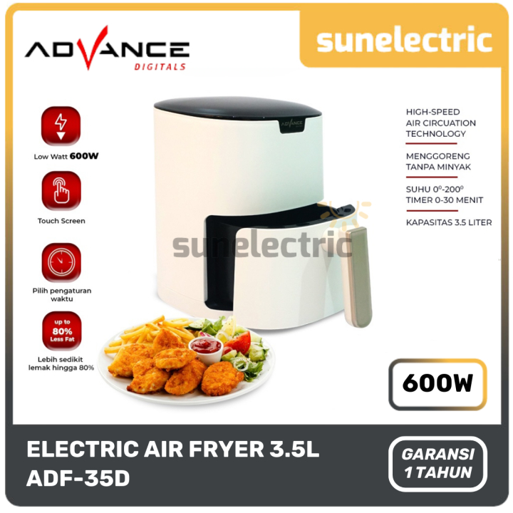 Advance Air Fryer Digital ADF-35D 3.5 Liter 600W