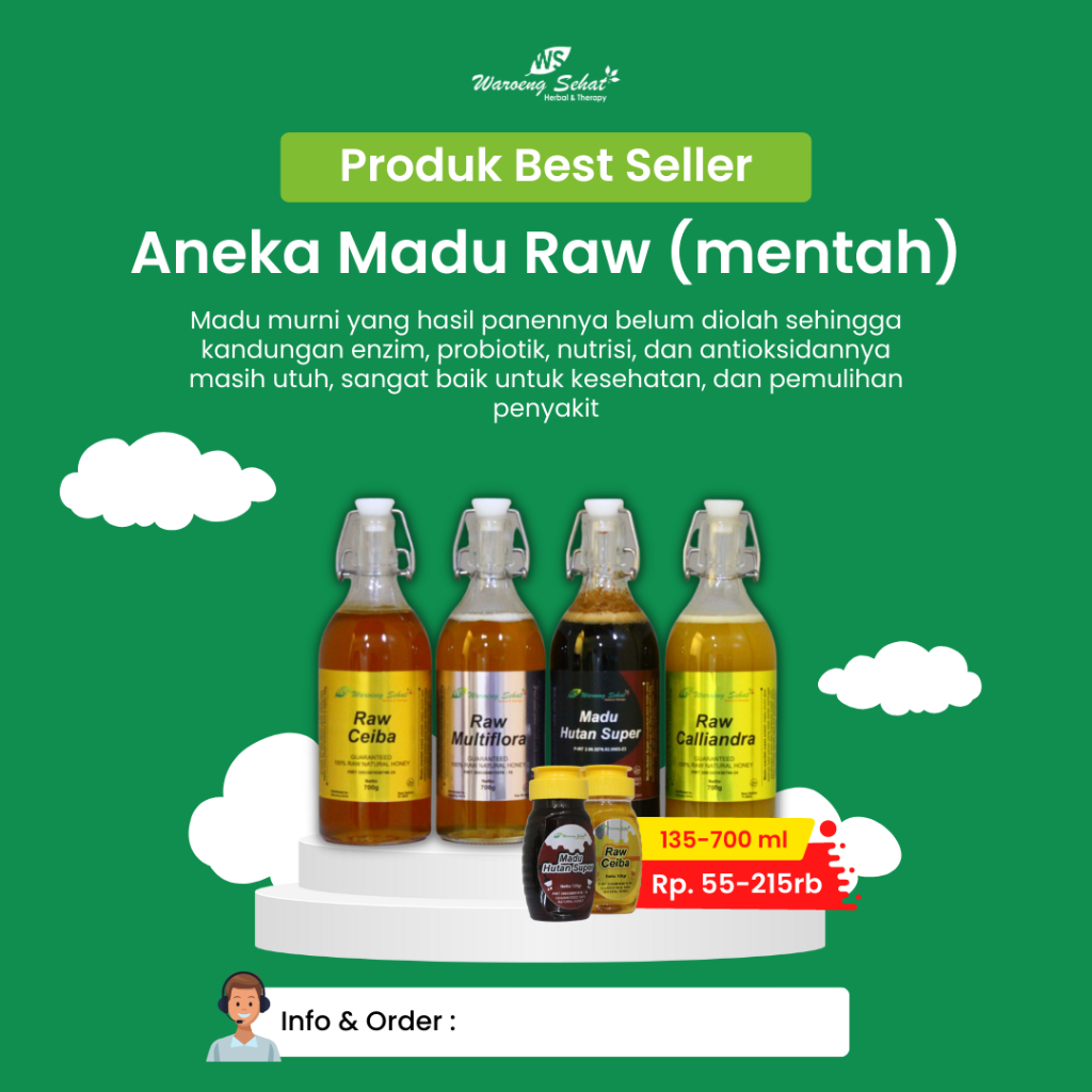 

Madu Raw- Caliandra 700gr