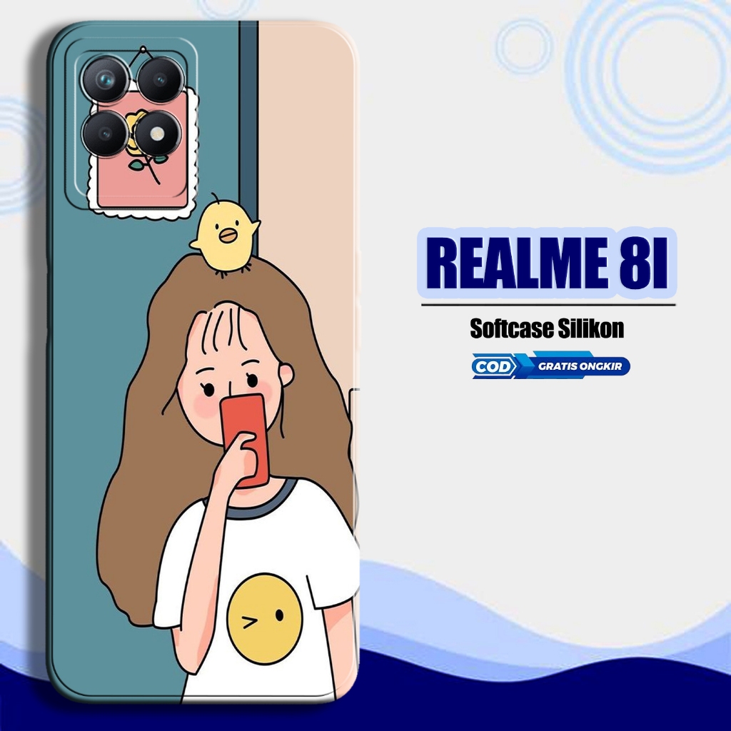 Casing Hp Realme Narzo 8i  - [Fashion Case KARTUNCUTEGIRL] - Case Hp Realme Narzo 8i -JUSTYCE.ID - S
