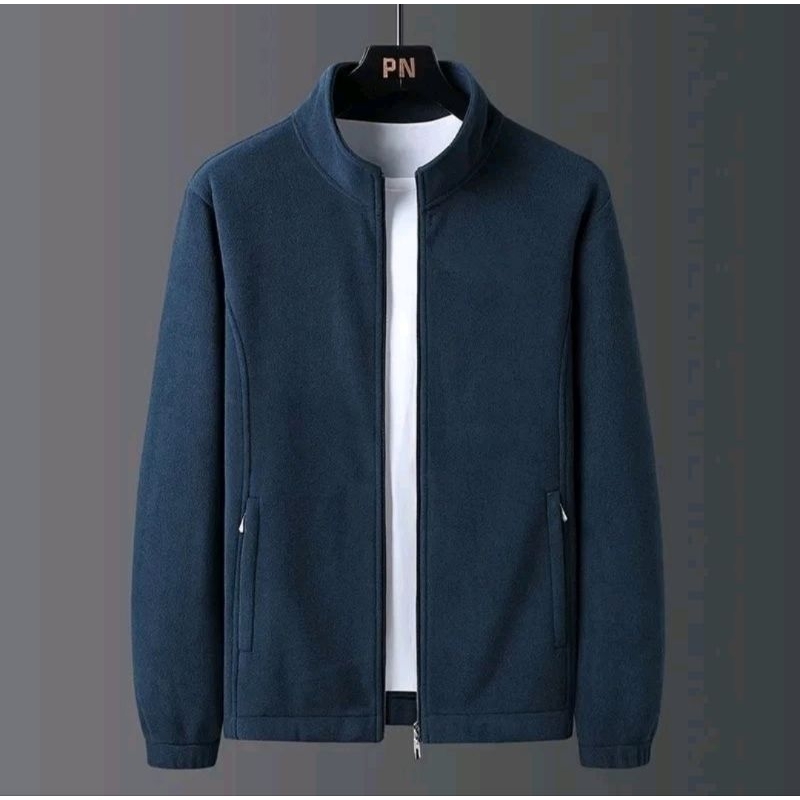 JAKET AUTUMN POLOS CASUAL JAKET POLAR TEBAL PRIA WANITA jaket musim dingin jaket trend 2025