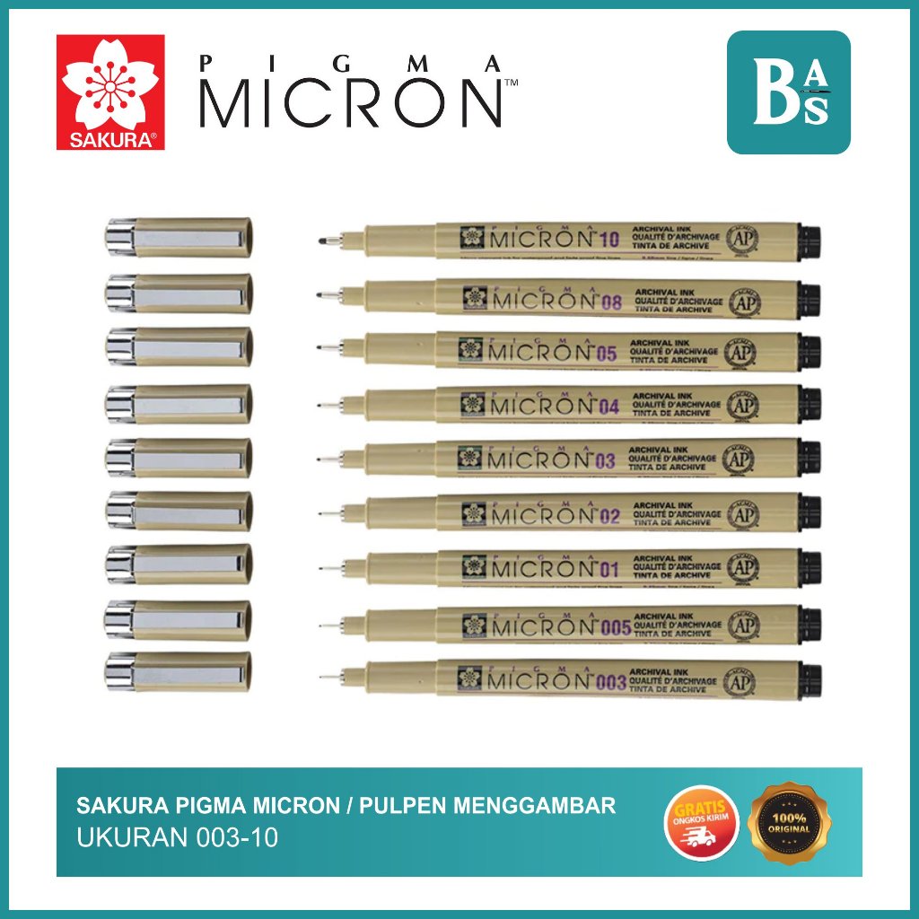 

Sakura - Pigma Micro Pen 003-10 - Pulpen Gambar - Bali Art Supplies