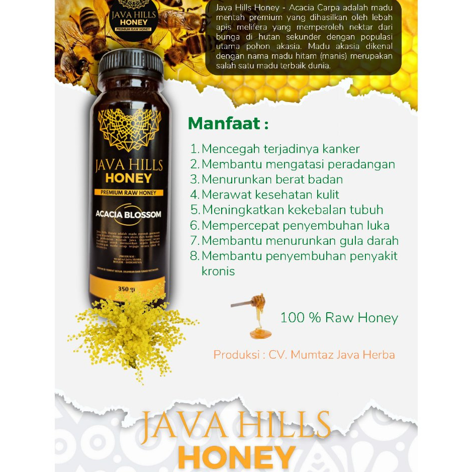 

Madu Akasia 650 Gr | Java Hills | Raw Honey