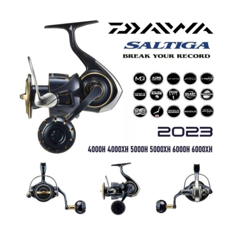 Reel Daiwa Saltiga 2023 | 4000-H | 4000-XH | 5000H | 5000-XH | 6000-H | 6000-XH
