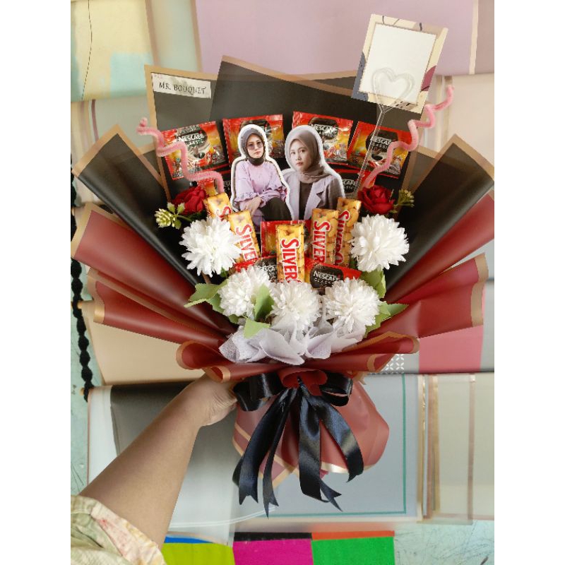 

buket snack dan foto