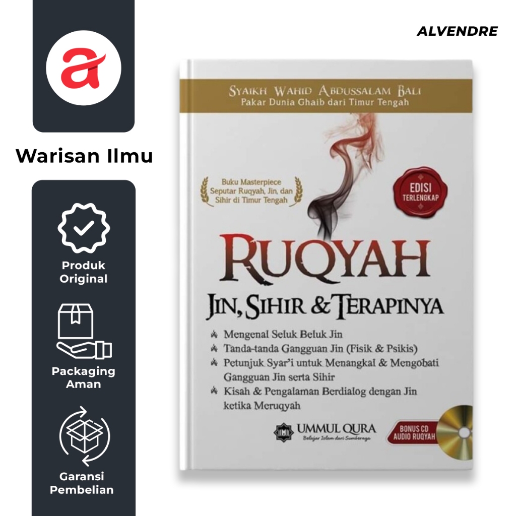 Buku Ruqyah Jin, Sihir & Terapinya Syaikh Wahid Abdussalam Bali Hard Cover (HC) Ummul Qura | Kitab P