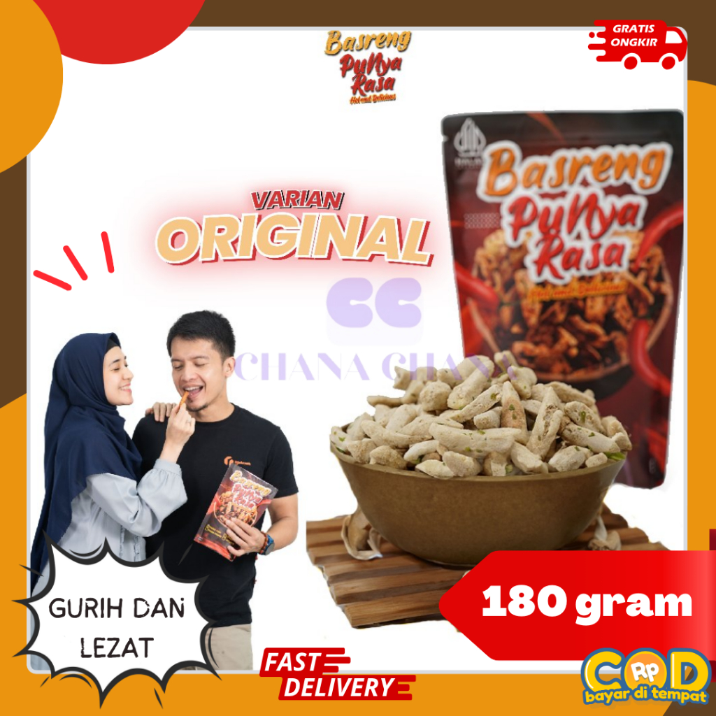 

Basreng Punya Rasa Basreng Bakso Goreng Original 180g Basreng Cemilan Rasa Original BPOM