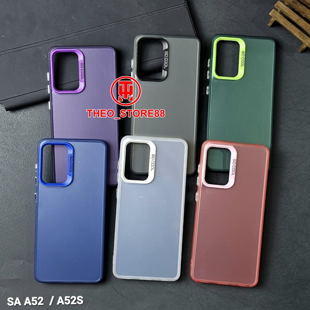 SAMSUNG A52S SOCOOL  CASE MACARON CASE IMD HYBRID PLATE HOLOGRAM CASE  SAMSUNG A52S