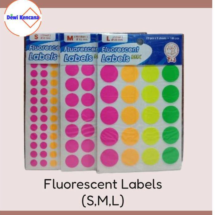 

Sticker Dot | Fluorescent Labels Mix