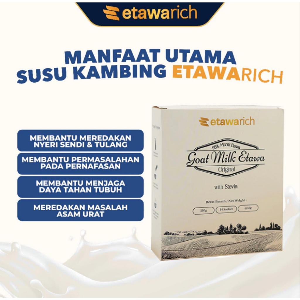 

Etawarich - Susu Etawa Susu Kambing Asli 98% Pure Goat Milk