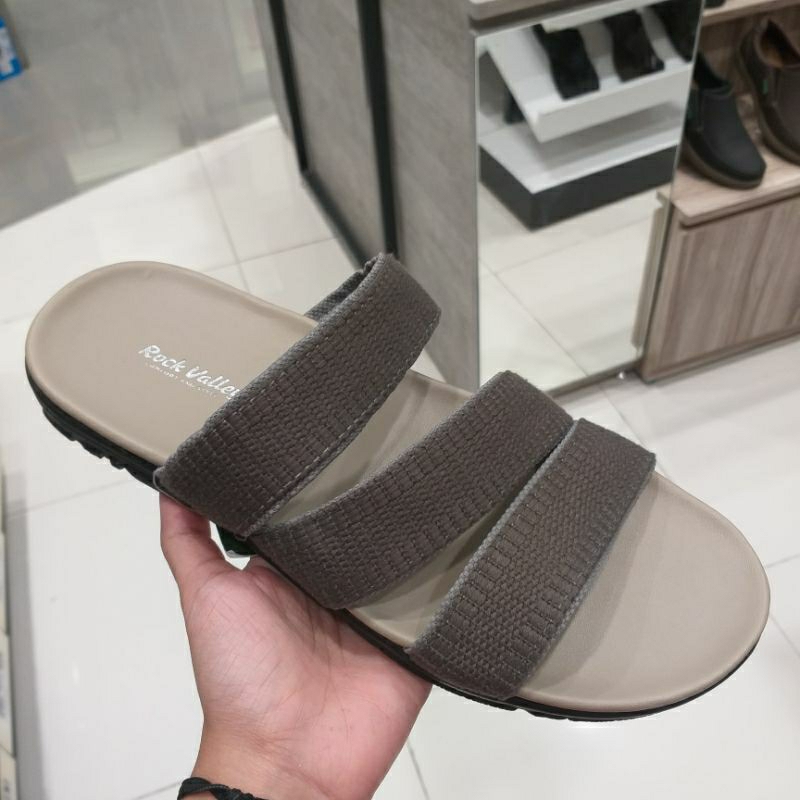 ROCK VALLEY Sandal Slop Pria Model Simple Original Brand Matahari