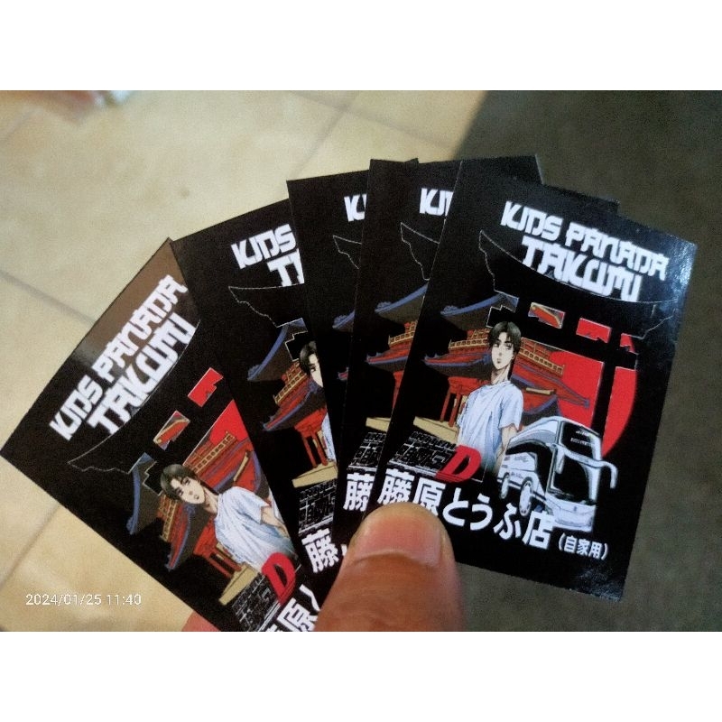 

5pcs new stiker busmania kids panda jb5 takumi