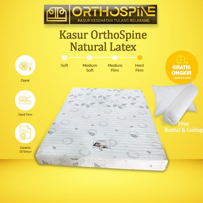 KASUR ORTHOSPINE NATURAL LATEX 20CM - ORTHOPEDIC (UK90x200-200x200CM)