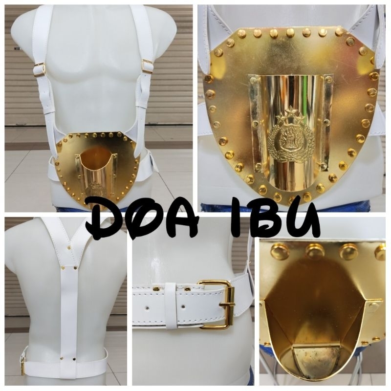 

best seller dahrim pataka dahrim penyangga tiang pataka+kuningan logo TRI BRATA/POLISI