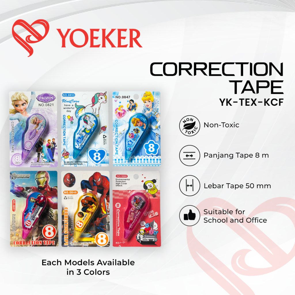 

(1 PCS) Tip Ex Correction Tape Karakter