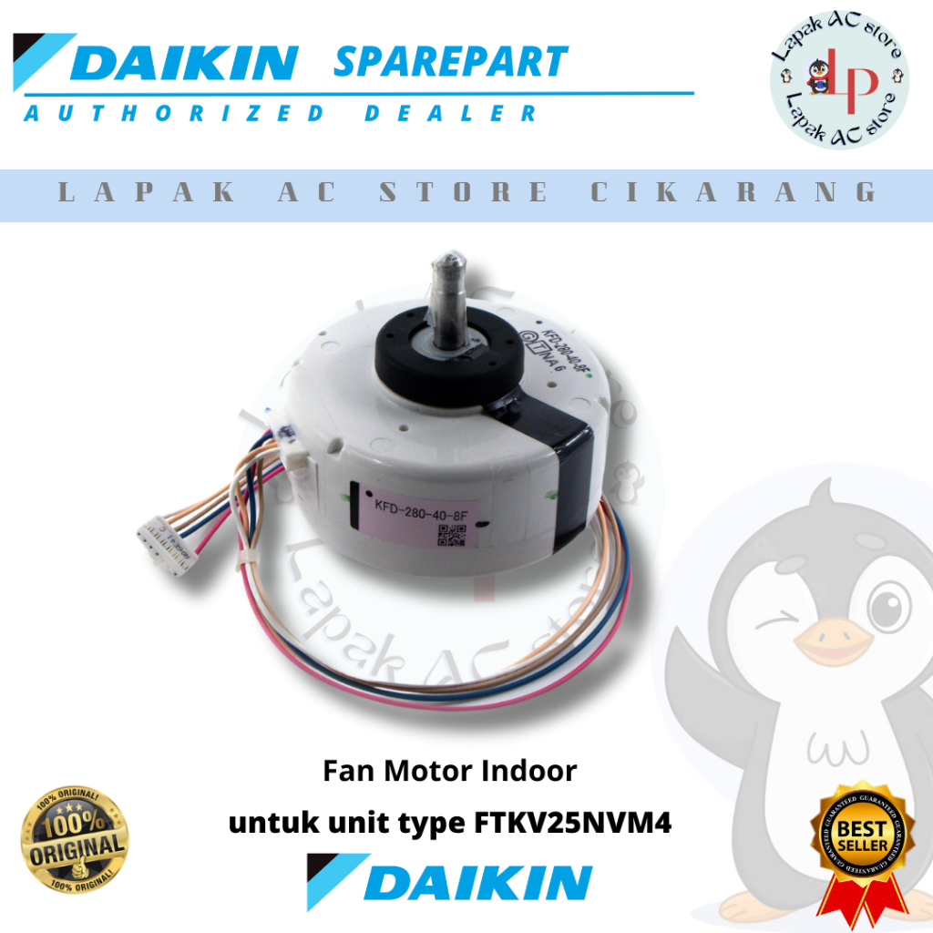 Fan Motor Indoor AC DAIKIN Thailand 1 PK FTKV25NVM4