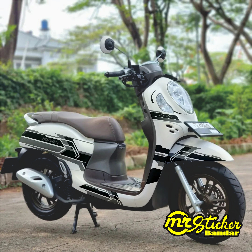 Decal Scoopy full body Dekal Sticker New Fi Baru 2021 2022 2023 2024 PRESTIGE Stylish Sporty Grafis 