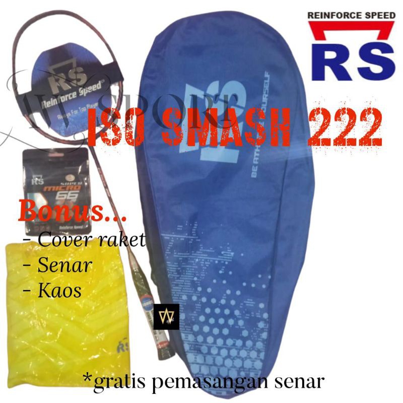 Raket Badminton RS ISO SMASH 222 / Raket Bulutangkis Original