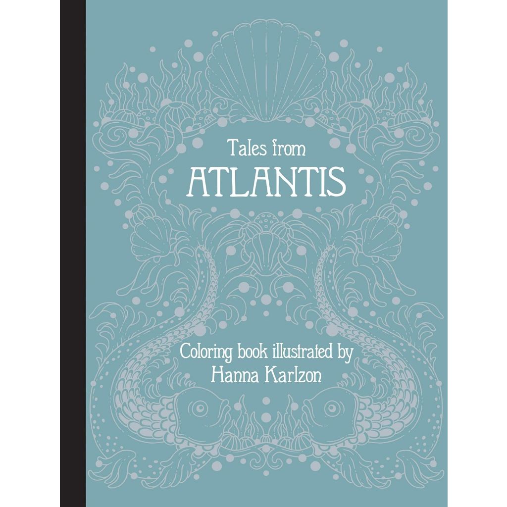 Tales from Atlantis Coloring Book Hanna Karlzon Buku Mewarnai