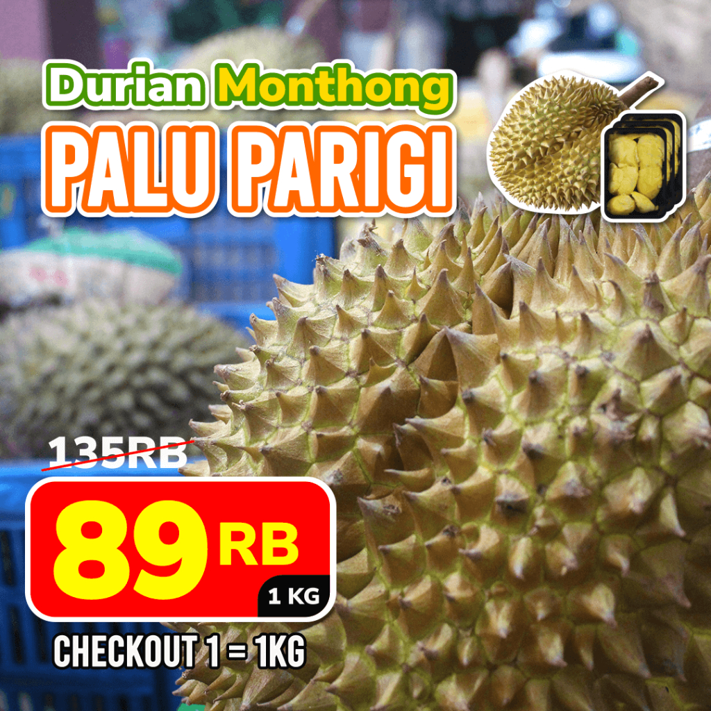 Durian Utuh Montong Palu Parigi Premium per kg Promo Bandung