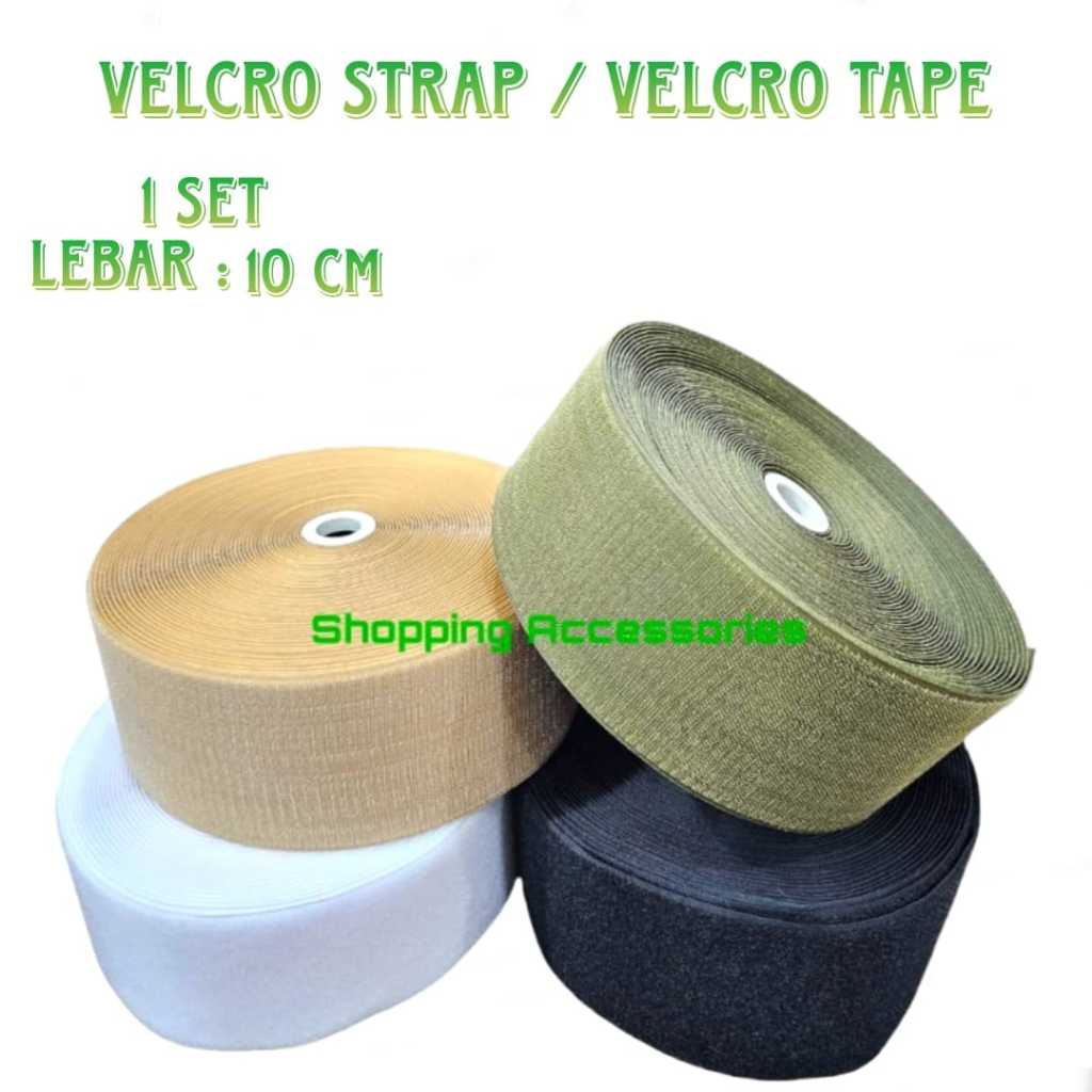 Velcro Strap / Magic Tape / Perekat Pengikat Kain 10cm(4inch) per 1meter