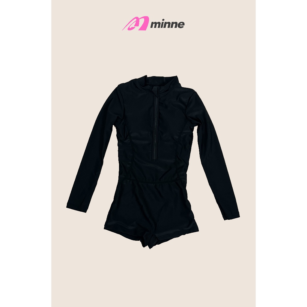 [Minne] Swimsuit / Baju Renang / Diving One Piece Wanita Lengan Panjang