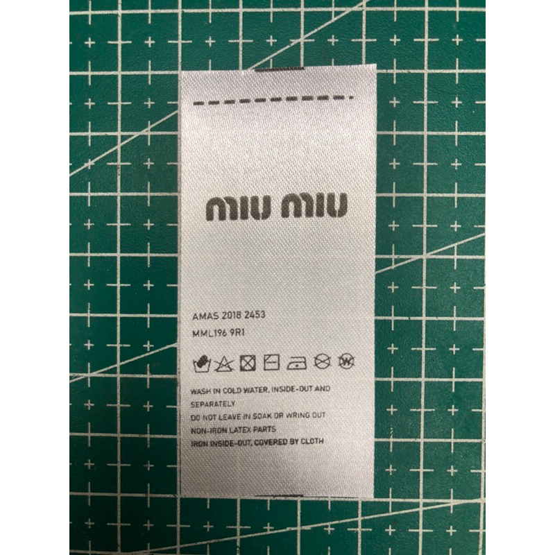 

MIU MIU LABEL TAG WASH SUPER PREMIUM CO 1X DIKIRIM 600PCS