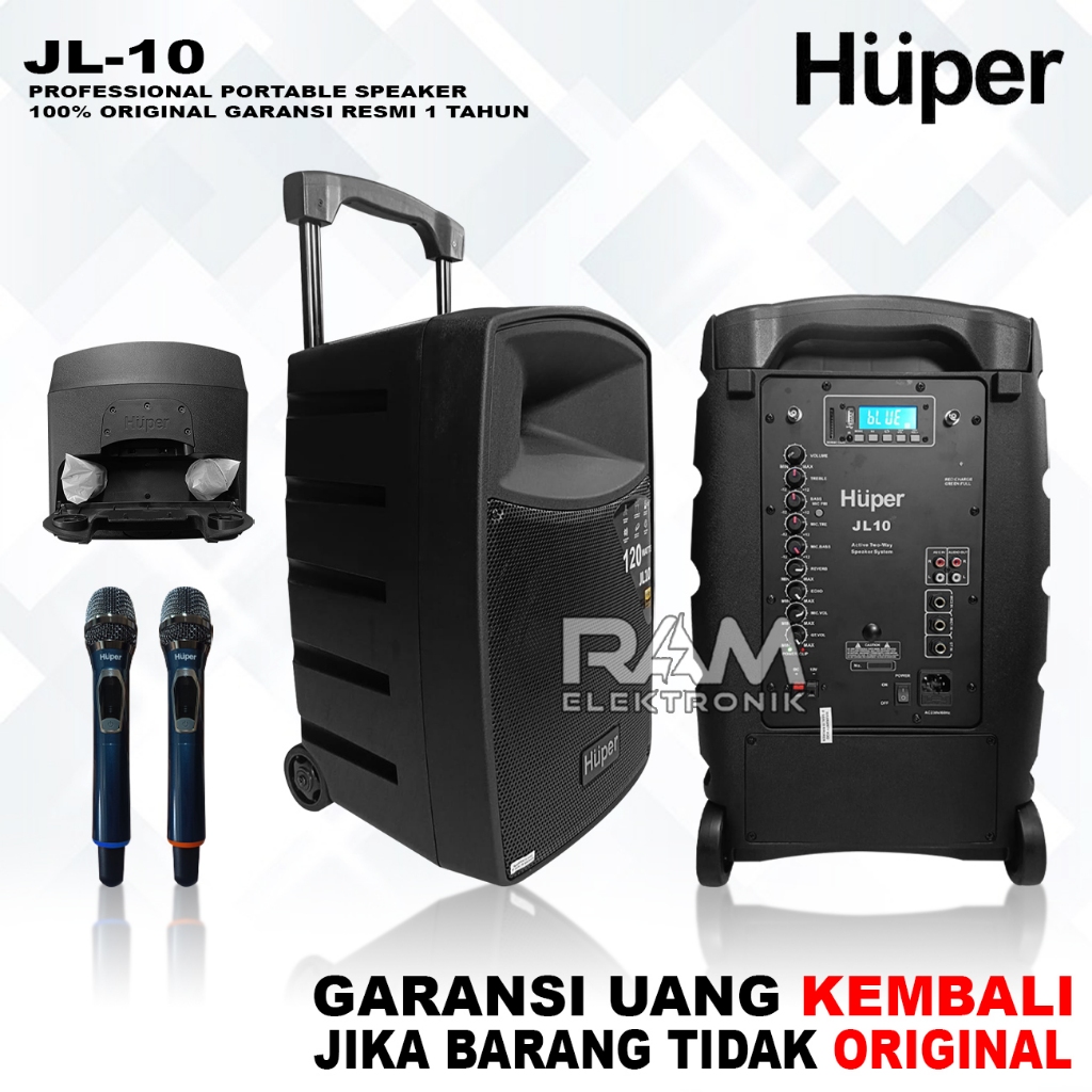 HUPER JL 10 | JL10 Speaker Portable Meeting Wireless 10 Inch HUPER Original