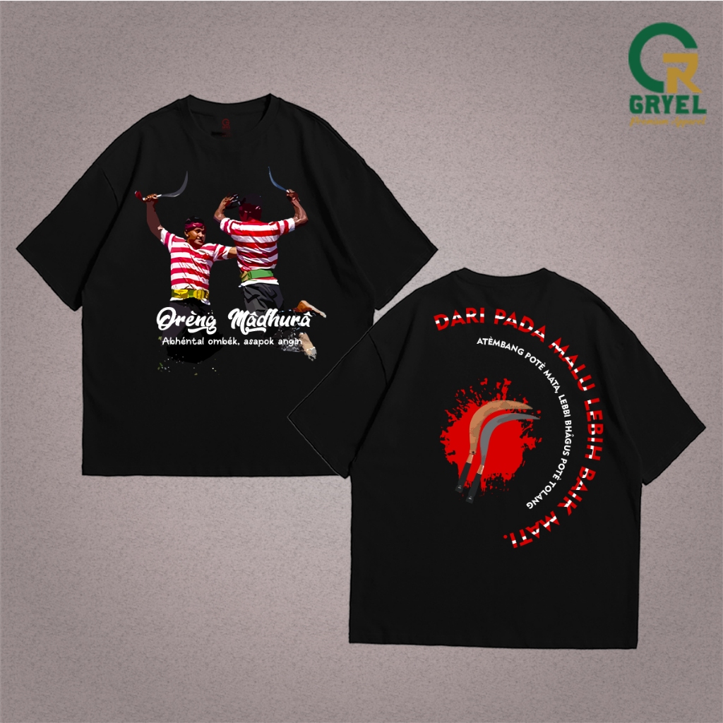 Kaos Pria Kaos Wanita Baju Distro T Shirt Oversize Madura Culture
