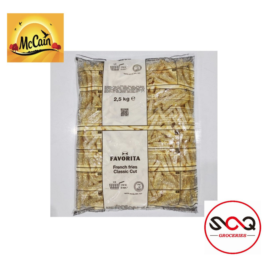 

Kentang Goreng Favorita Straight Classic Cut 2.5 Kg