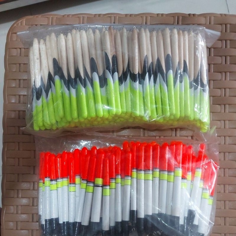 Pelampung Pancing Kayu Panjang 12 Cm