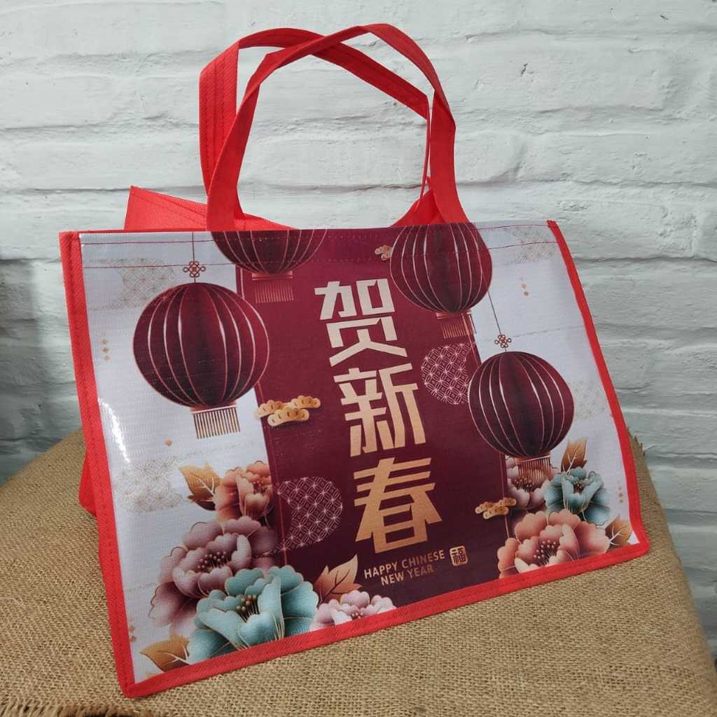 

Tas souvenir imlek jumbo ready goodie bag chinese new year gong xie fa cai