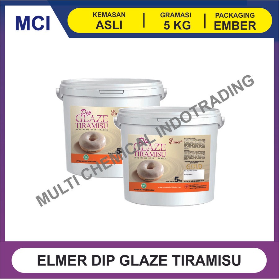

ELMER DIP GLAZE TIRAMISU TIRAMISSU 5 KG - 1 DUS 2 PCS / TOPPING DONAT
