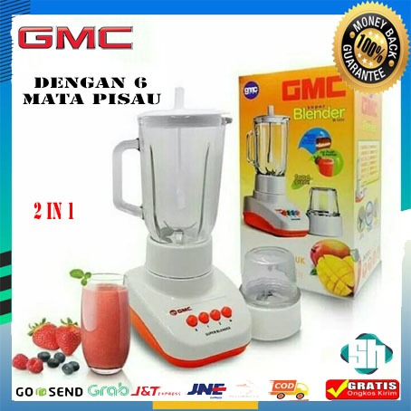 Promo Blender Kaca Blender Murah GMC Blender Kaca Kapasitas 1 Liter GMC-003 - Putih TERBARU MURMER